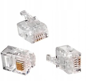 Wtyczka Telefoniczna RJ-11 6P4C komplet 6 szt