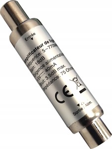 Wzmacniacz liniowy antenowy 18dB DVB-T Optex