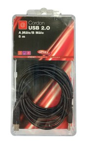Kabel USB 2.0 A-B Optex 500 cm