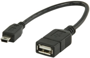 Adapter Przejściówka USB A Mini-USB 10 cm