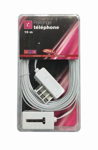 Przewód Gniazdo Telefoniczne Francuskie 8P 10 m