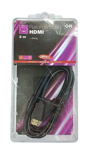Przedłużacz Kabel HDMI 1.4 Męsko-Żeński 2 m Optex 725197 2.jpg