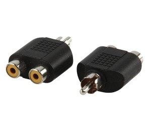 Adapter Rozdzielacz Chinch RCA M - 2x RCA F
