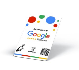Karta NFC do pozyskiwania opinii Google