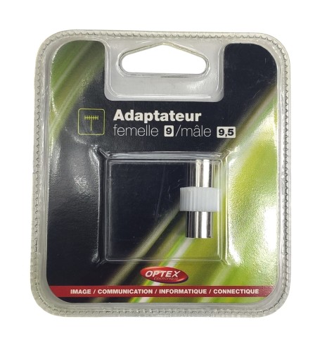 Adapter Przejściówka Złączka Antenowa Żeńska 9  Męska 9,5 Optex 399529 1.jpg