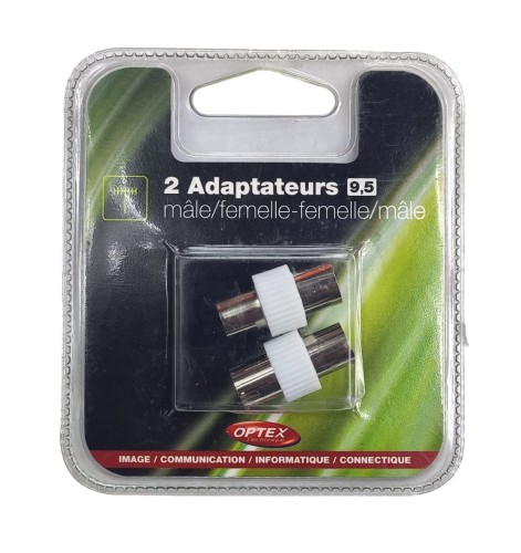 2024-11-05 - Adapter Przejściówka Złączka Antenowa Żeńska 9,5 komplet 2 szt Optex #Ł 425959 1.jpg