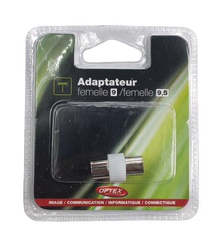 Adapter Przejściówka Złączka Antenowa Żeńska 9  Żeńska 9,5 Optex #Ł 009163 1.jpg