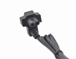 Kabel zasilający ósemka radiowy kątowy 90 cm