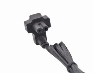 Kabel zasilający ósemka radiowy kątowy 90 cm
