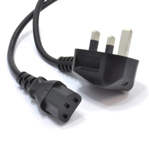 Kabel zasilający komputerowy PC 180 cm UK